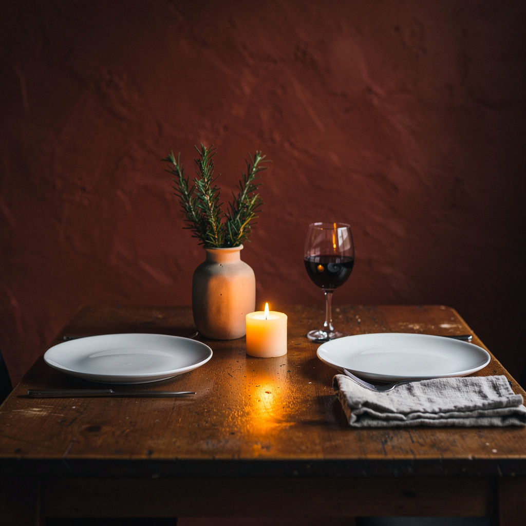 Intimate private seating area in the restaurant